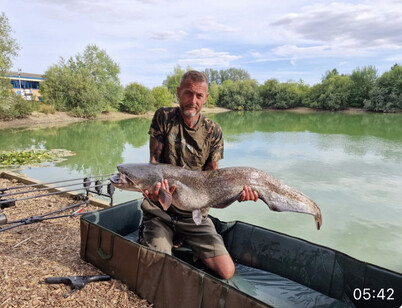 Peg 6, grey Catfish, weight 48lb