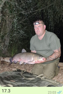 Peg 4, grass carp, 17.5lb