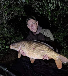 Polo, lake record carp at time. 32lb. Peg 4